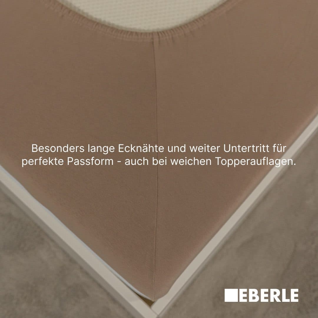bellana Spannbettlaken exclusiv Topper | Grau