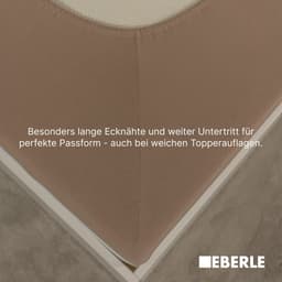 bellana Spannbettlaken exclusiv Topper | Grau