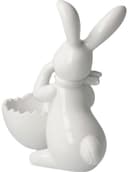 Goebel Osterhase Figur Hase mit Schale Snow White - Cute Girl | Weiß 3