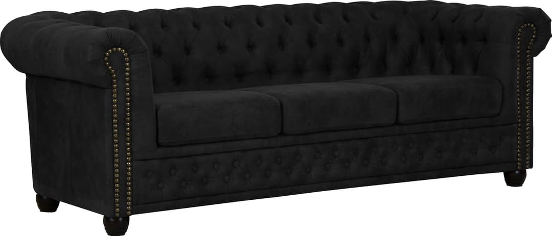 Home affaire Chesterfield-Sofa Rysum | Schwarz