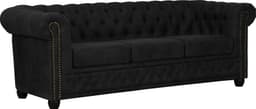 Home affaire Chesterfield-Sofa Rysum | Schwarz