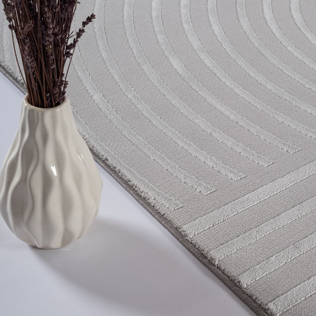 the carpet Teppich Knight | Grau