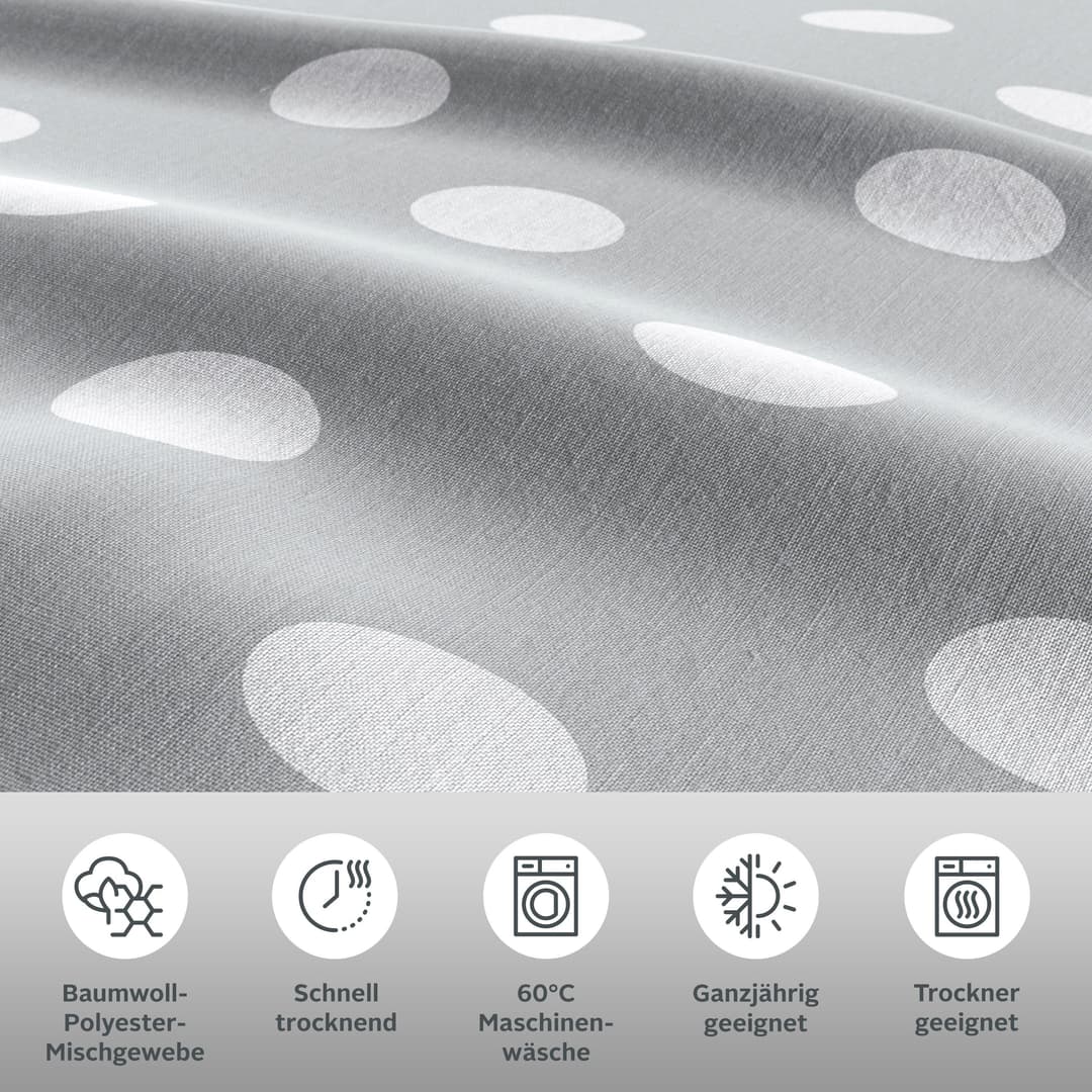 OTTO home Wendebettwäsche Dots | Grau