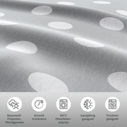OTTO home Wendebettwäsche Dots | Grau