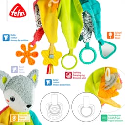 Fehn Schmusetuch DoBabyDoo Fuchs Deluxe | Mehrfarbig