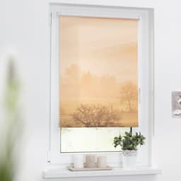 LICHTBLICK ORIGINAL Seitenzugrollo Klemmfix Motiv Toskana | Orange