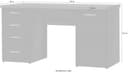 FORTE Schreibtisch Netta | Holztöne 3