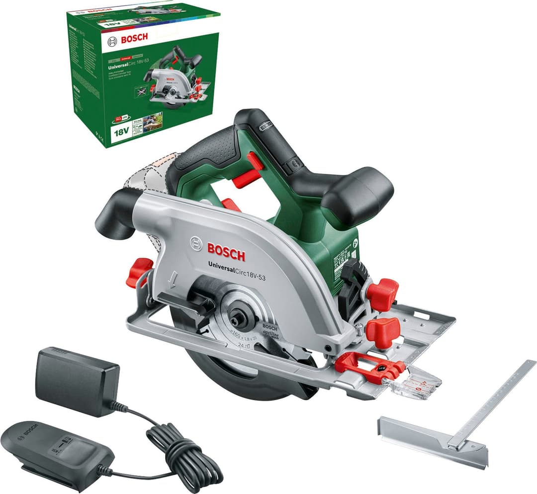 Bosch Home & Garden Akku-Handkreissäge UniversalCirc 18V-53 | Grün