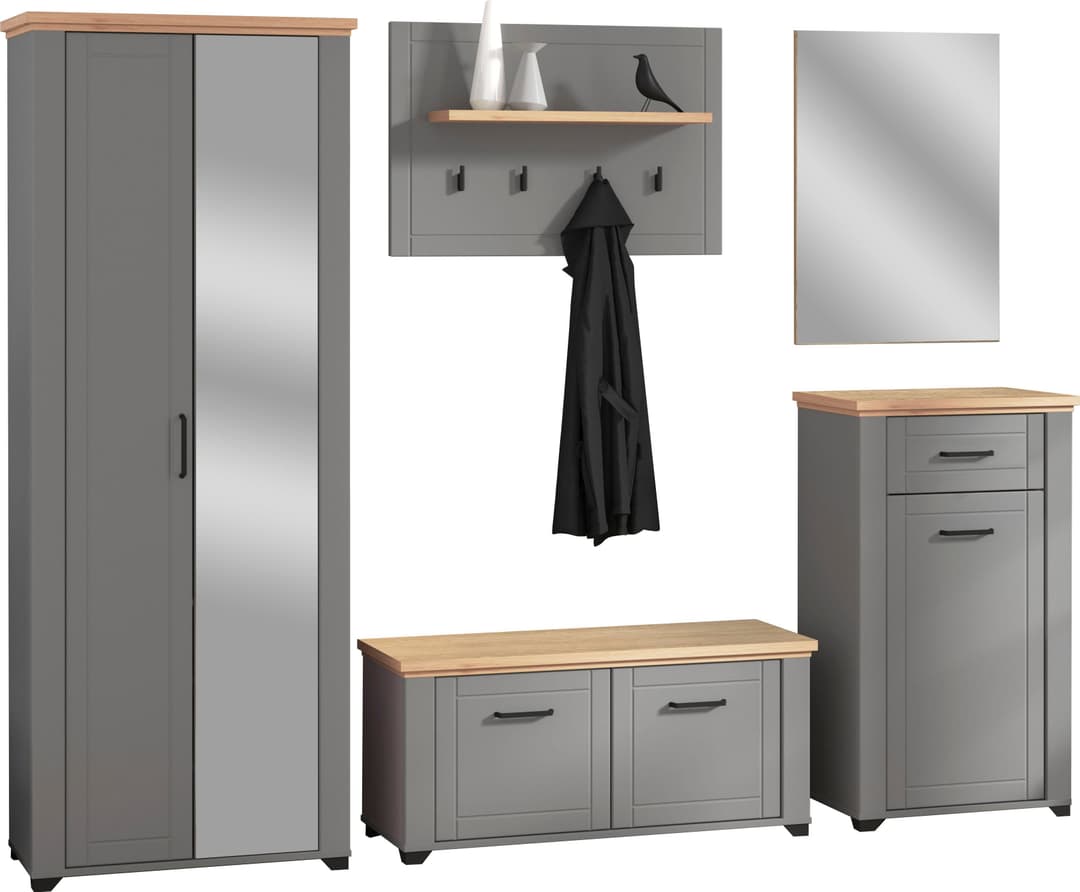 Home affaire Garderoben-Set Valencia | Grau