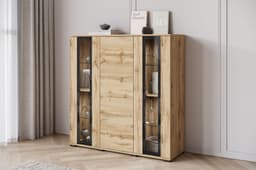 Home affaire Highboard Caro | Holztöne