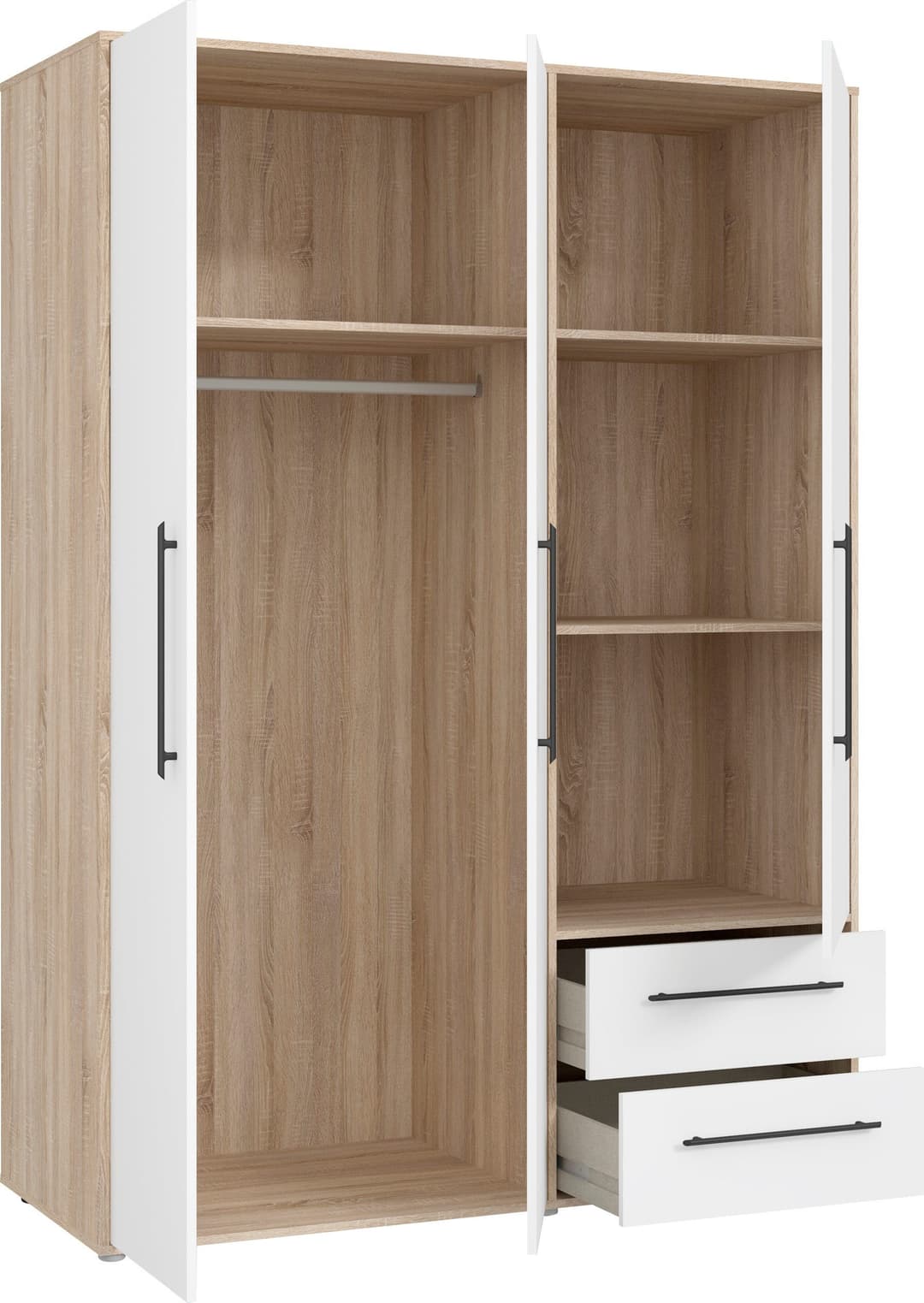 FORTE Kleiderschrank Mokkaris | Holztöne