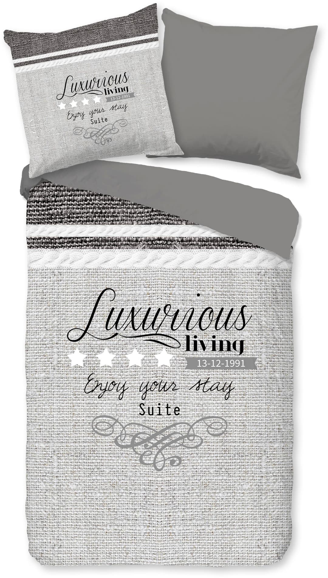 PURE luxury collection Wendebettwäsche Suite | Grau