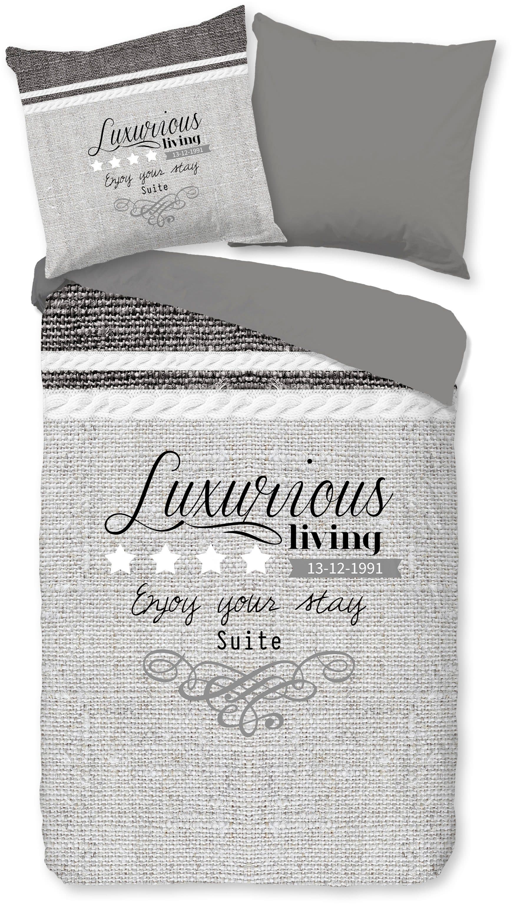 PURE luxury collection Wendebettwäsche Suite | Grau