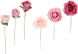 Kunstblume Pick Soft-Rosen | Weiß
