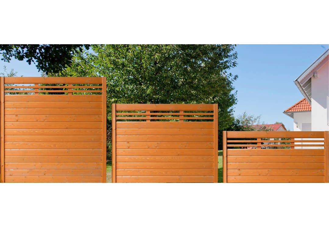 BM Massivholz Sichtschutzelement EA5Y-F1X 2 | Braun