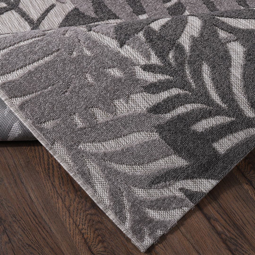 Sanat Teppich Floral Outdoor | Grau