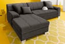 DOMO collection Ecksofa Turah | Grau
