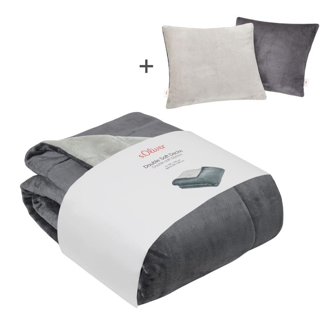 Wohndecke Doublesoft | Grau