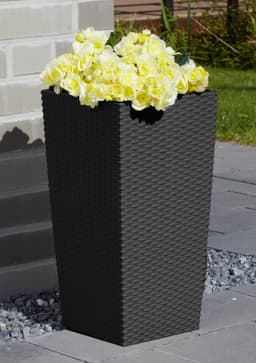 Prosperplast Rato Square Blumentopf | Schwarz