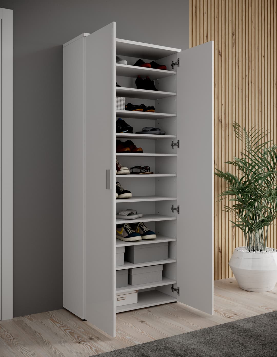 HBZ Schuhschrank Lincoln | Weiß