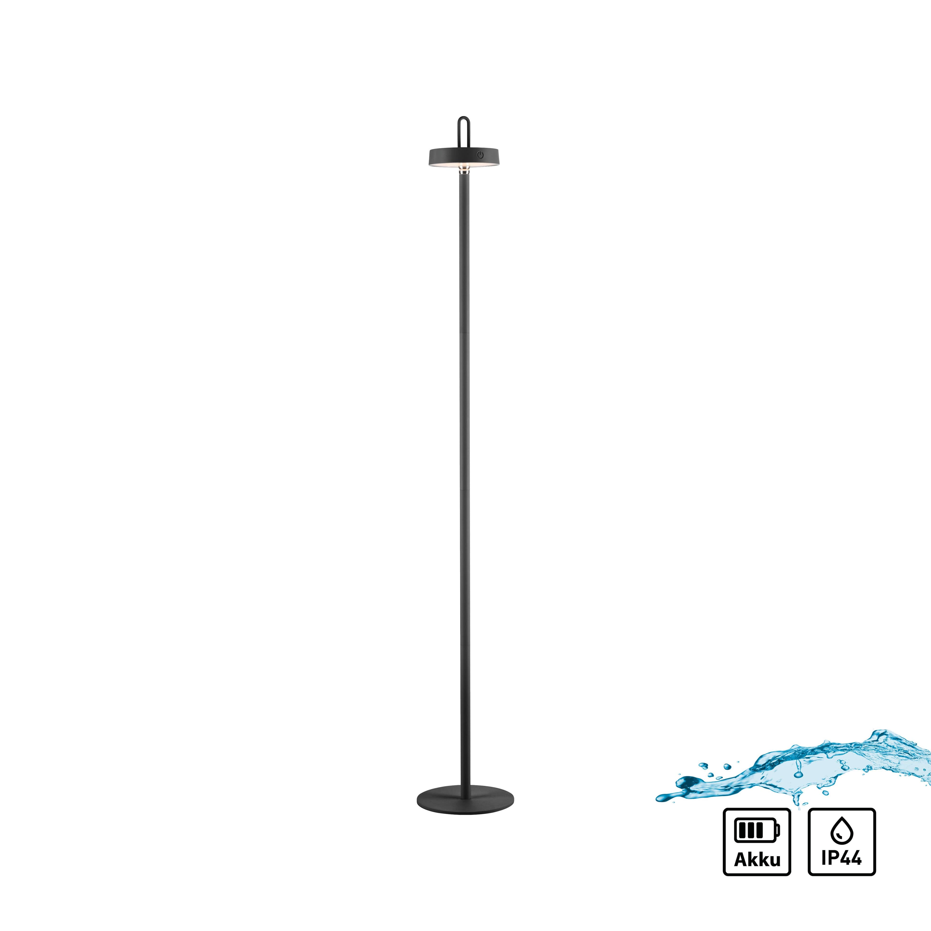 JUST LIGHT Stehlampe AMAG | Schwarz