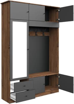 borchardt Möbel Garderobenschrank Kompakta Höhe 202 cm | Holztöne