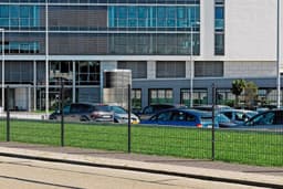 Alberts Doppelstabmattenzaun Grundset | Grau
