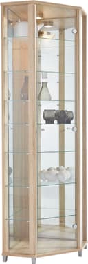 fif möbel Eckvitrine TRIO | Holztöne