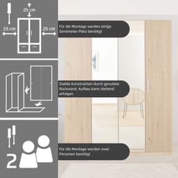 rauch Koluna Drehtürenschrank | Weiß