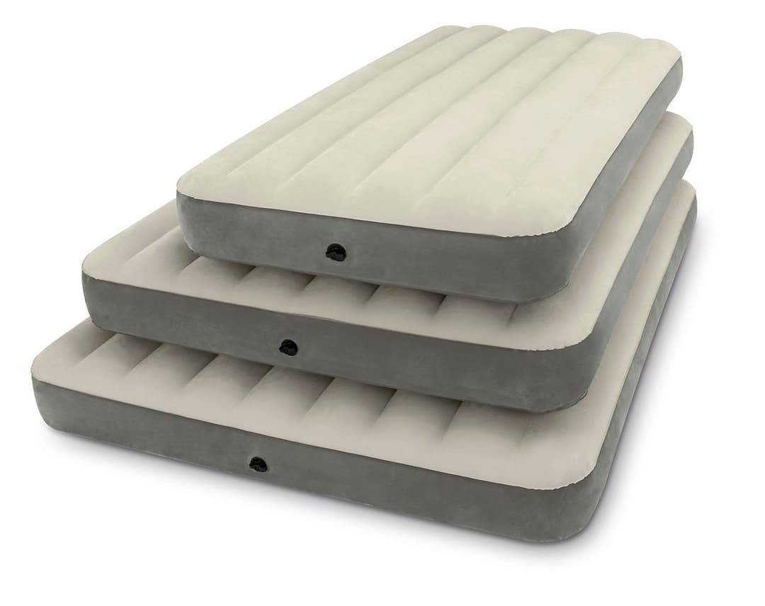 Intex Luftbett Deluxe Single High Airbed | Beige
