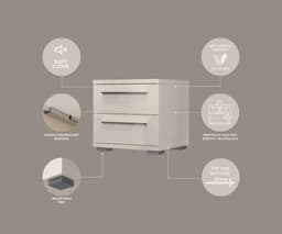 OTTO home Nachtkommode Piano | Beige