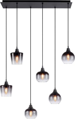 JUST LIGHT Pendelleuchte ZEA | Schwarz