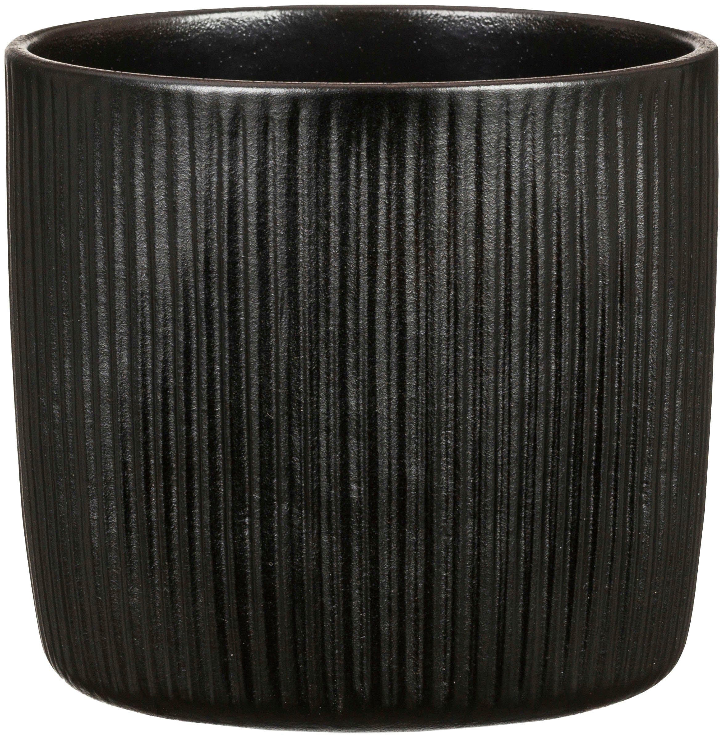 Scheurich Blumentopf 909/28 ebano | Schwarz
