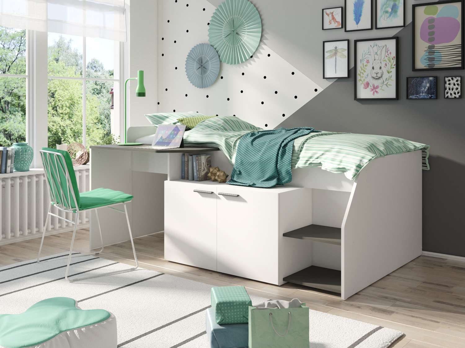 Home affaire Jugendzimmer-Set Durango | Weiß