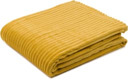 Gözze Feincord Kuscheldecke | Gelb