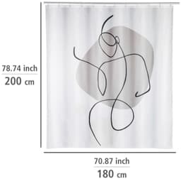 WENKO Duschvorhang Ladyline | Mehrfarbig