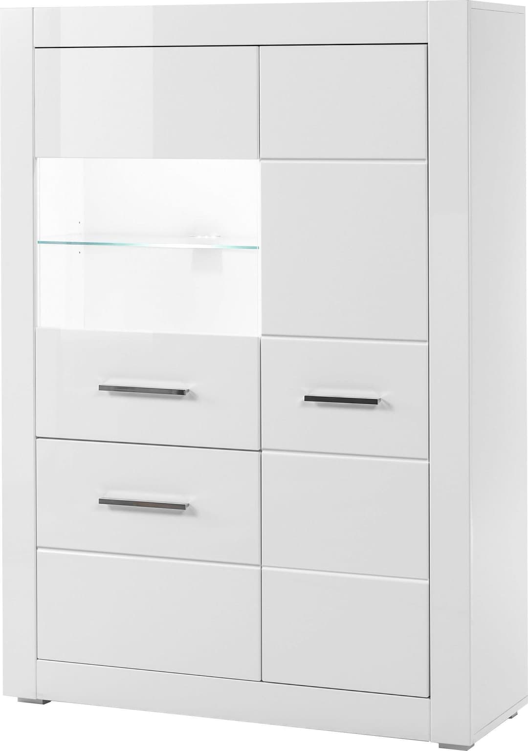 Home affaire Vitrine BIANCO Höhe 142 cm | Weiß