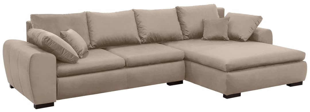 Home affaire Ecksofa Cara Mia L-Form | Braun