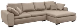 Home affaire Ecksofa Cara Mia L-Form | Braun