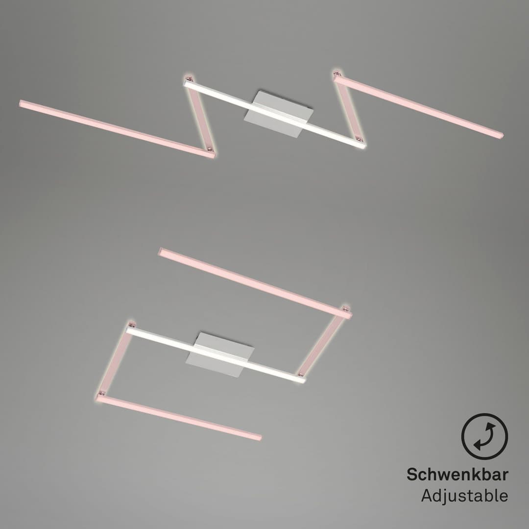 Briloner Leuchten LED Deckenleuchte STAFF | Silber