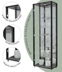fif möbel Vitrine OPTIMA | Schwarz 2