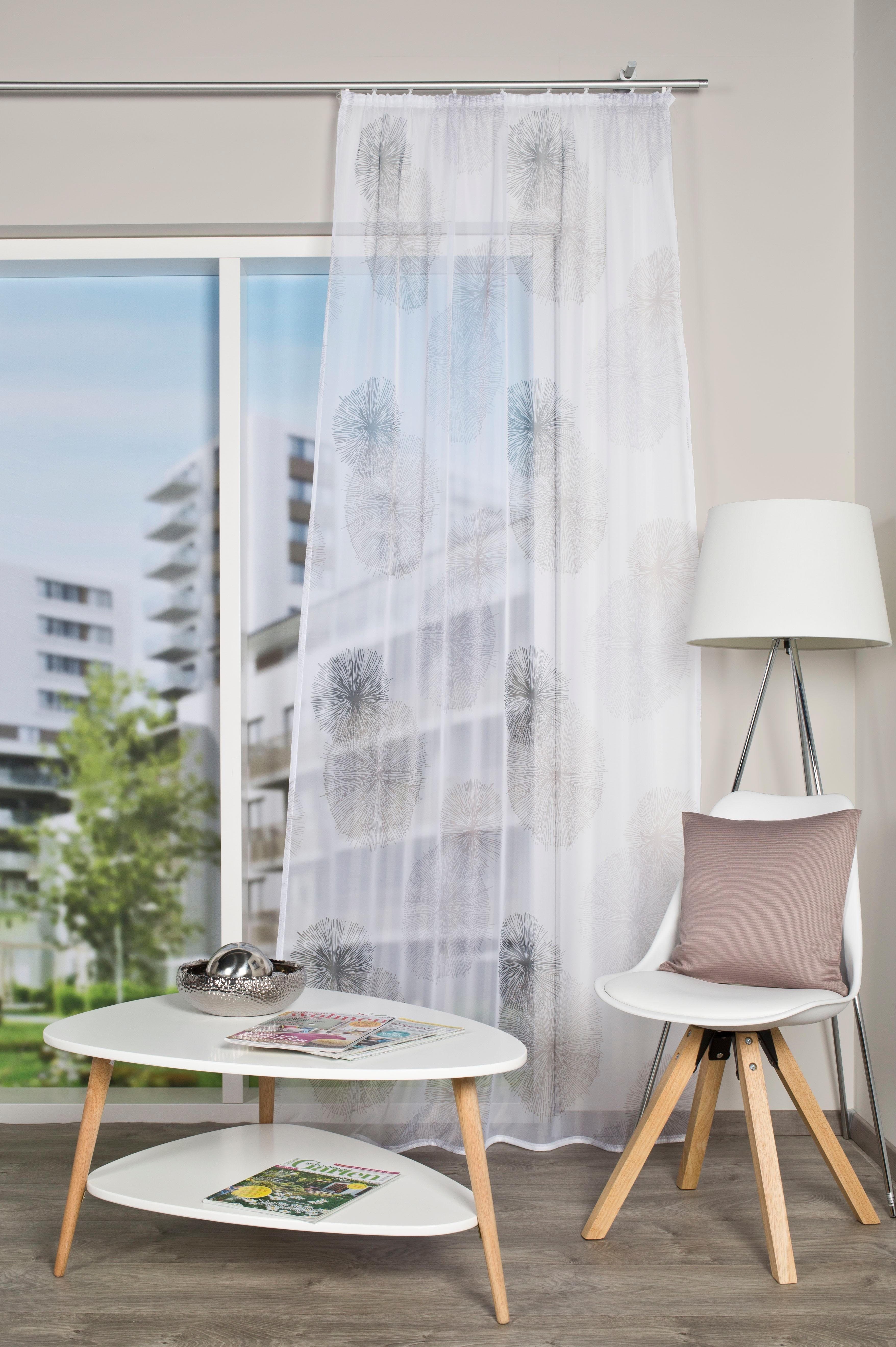 HOME WOHNIDEEN Vorhang RAWLINS | Grau