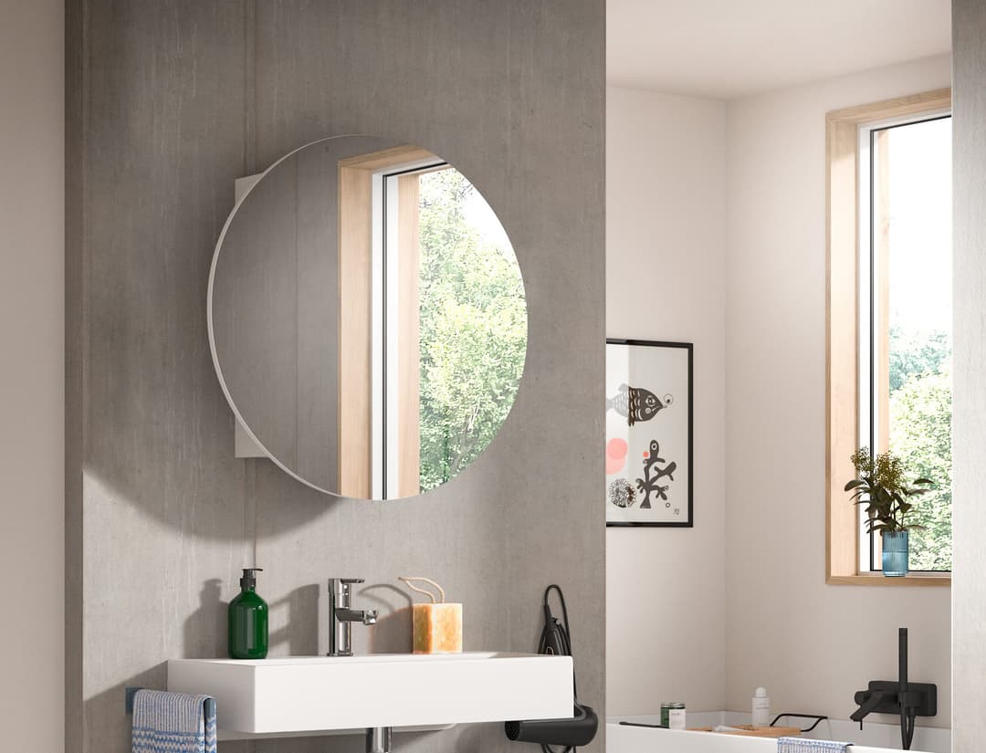 welltime Spiegelschrank Litica | Weiß