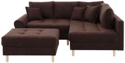 Home affaire Ecksofa Rice L-Form | Braun
