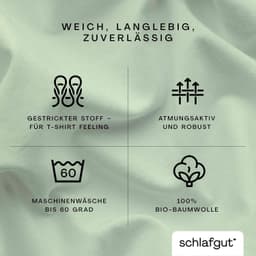 Schlafgut Spannbettlaken CASUAL | Grün