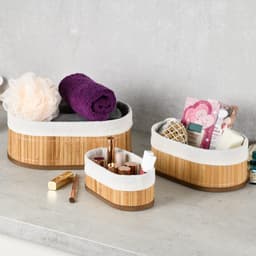 KESPER® Aufbewahrungskorb Bambus Körbchen | Braun