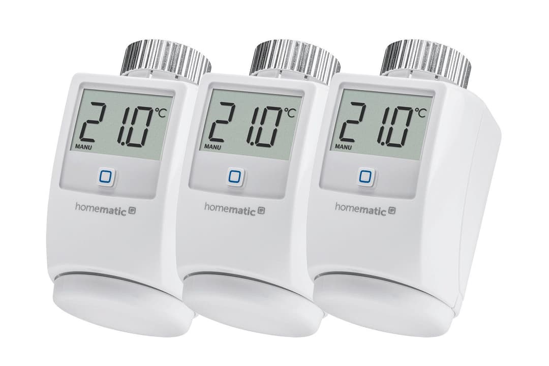 Homematic IP Heizkörperthermostat Heizkörperthermostat 3er Set | Weiß