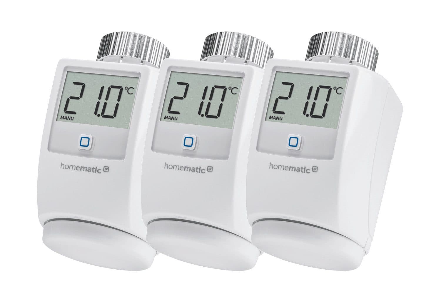 Homematic IP Heizkörperthermostat Heizkörperthermostat 3er Set | Weiß