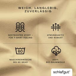 Schlafgut CASUAL Spannbettlaken | Gelb