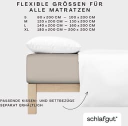 Schlafgut Spannbettlaken CASUAL | Beige